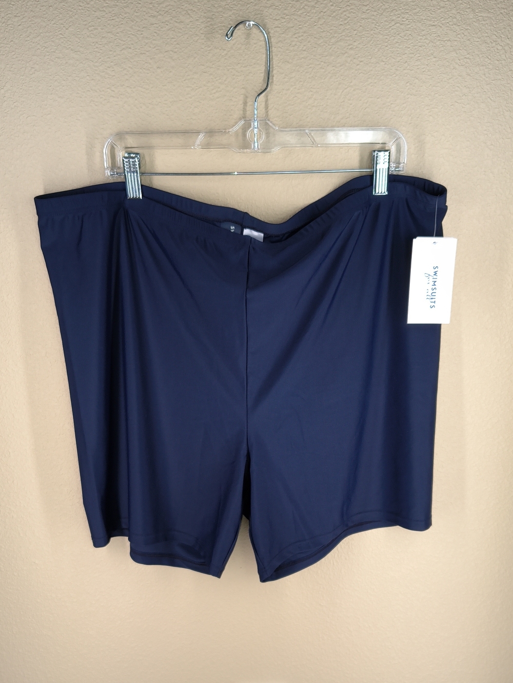 Swimsuits For All Dark Navy Swim Shorts NWT Size 28